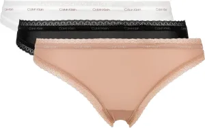 Calvin Klein 3 PACK - női tanga alsó QD3802E-FIY XS
