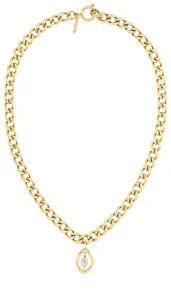 Calvin Klein Bájos aranyozott nyaklánc Edgy Pearls 35000560