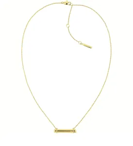 Calvin Klein Elegáns aranyozott nyaklánc Elongated Linear 35000015 #1424228