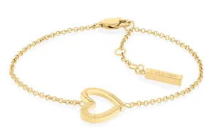 Calvin Klein Gyengéd aranyozott karkötő szívvel Minimalist Hearts 35000388