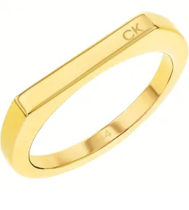 Calvin Klein Időtlen aranyozott gyűrű Faceted 35000188 56 mm
