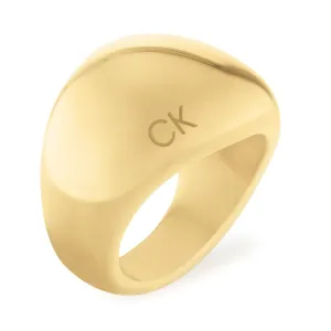 Calvin Klein Masszív aranyozott gyűrű Trends 35000441 54 mm