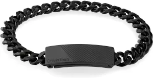 Calvin Klein Masszív fekete férfi karkötő 35000418