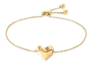 Calvin Klein Romantikus aranyozott karkötő szívvel In Love 35000039