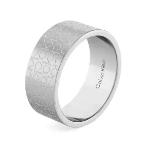 Calvin Klein Stílusos acél gyűrű férfiaknak Iconic 35000437 62 mm