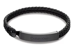 Calvin Klein Stílusos bőr karkötő férfiaknak Iconic 35000405 #1073807