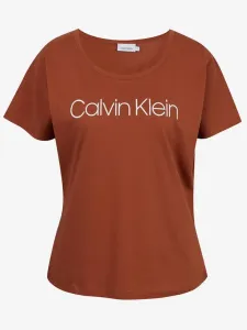 Calvin Klein Jeans Core Logo Open Neck Póló Lila #191726