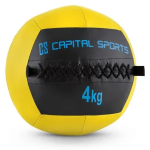 Capital Sports Wallba 4, sárga, 4 kg, wall ball, műbőr
