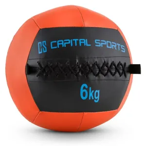 Capital Sports Wallba 6, narancssárga, 6 kg, wall ball, műbőr