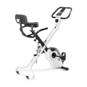 Capital Sports Azura X1 X-Bike, kerékpár, 120 kg-ig, pulzusmérővel, összecsukható, 4 kg, fehér