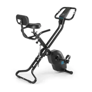 Capital Sports Azura X1 X-Bike, kerékpár, 120 kg-ig, pulzusmérővel, összecsukható, 4 kg, fekete