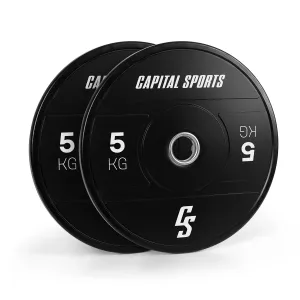Capital Sports Elongate 2020, tárcsák, 2 x 5 kg, keményített gumi, 50,4 mm