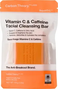 Carbon Theory Bőrtisztító szappan C-vitamin & Caffeine (Facial Cleansing Bar) 100 g