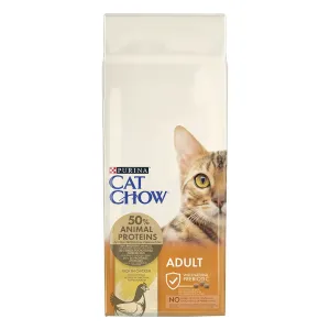 15kg PURINA Cat Chow Adult csirke & pulyka száraz macskatáp 13+2kg ingyen akcióban