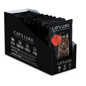 24x85g Cat's Love nedves macskatáp Vegyes csomag