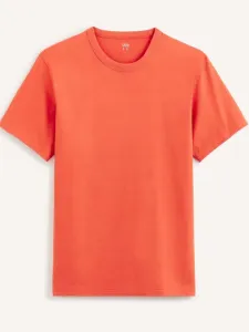 Celio Tebox Póló Narancssárga #221607