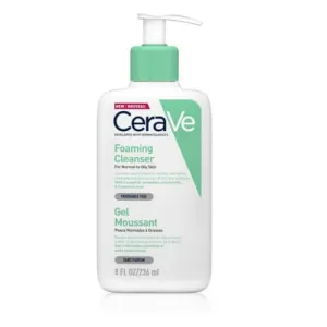 CeraVe Tisztító habzó gél normál és zsíros bőrre (Foaming Cleanser) 473 ml