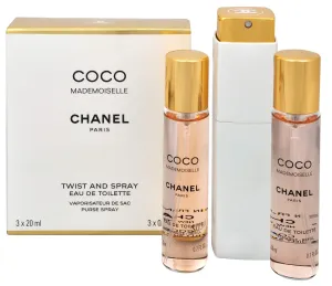 Chanel Coco Mademoiselle - EDT 20 ml (újratölthető palack) + EDT utántöltő 2 x 20 ml 60 ml