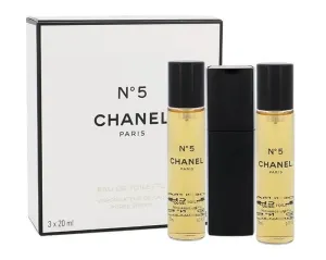 Chanel No. 5 - EDT 20 ml (újratölthető palack) + utántöltő 2 x 20 ml