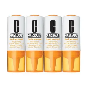 Clinique Highlighter szérum C - vitaminnal a bőr öregedése ellen Fresh Pressed (Daily Booster With Pure Vitamin C 10%) 4 x 8,5 ml