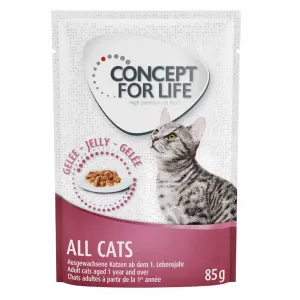 12x85g Concept for Life All Cats aszpikban-  száraztáphoz kiegészítés #43325
