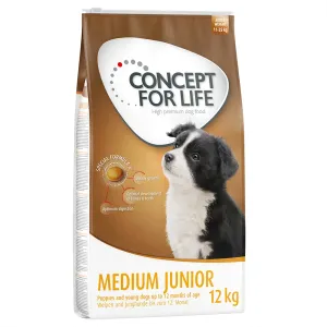 2x12kg Concept for Life Medium Junior száraz kutyatáp