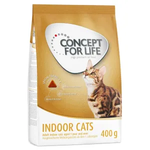 400g Concept for Life Indoor Cats száraz macskatáp 20% árengedménnyel