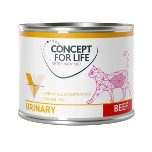 24x200g Concept for Life Veterinary Diet Urinary marha nedves gyógytáp macskáknak #1465913