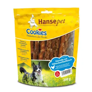 6x200g Cookie’s Delikatess rágótekercs kutyáknak csirkefilé-csíkokka