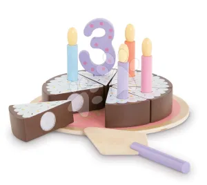 Szülinapi torta Wooden Birthday Cake Corolle 36-42 cm játékbabának 18 kiegészítő 24 hó-tól
