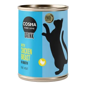 6x100g Cosma Drink csirkemell táplálékkiegészítő eledel macskáknak