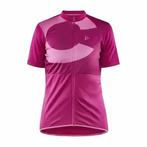 Női kerékpározás mez CRAFT CORE Endur logó rózsaszín 1910562-486719