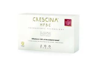 Crescina Hajnövekedés és hajhullás elleni ápolás nőknek Transdermic fokozat 200 (kezdeti fázis) 20 x 3,5 ml