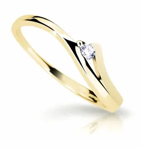 Cutie Diamonds Bámulatos sárga arany gyűrű gyémánttal DZ6818-1718-00-X-1 54 mm