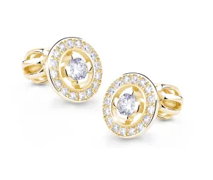 Cutie Diamonds Bedugós sárga arany fülbevalók gyémántokkal DZ6413-1988-30-00-X-1