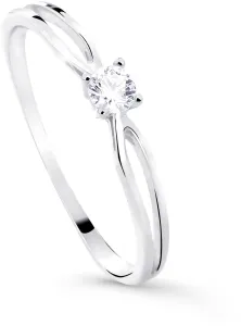 Cutie Diamonds Csillogó fehér arany eljegyzési gyűrű gyémánttal DZ8027-00-X-2 50 mm