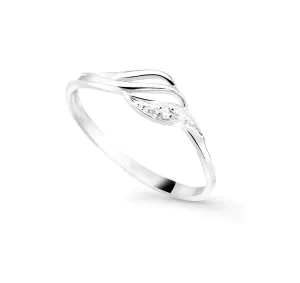 Cutie Diamonds Bájos fehérarany gyűrű gyémánttal DZ8023-00-X-2 48 mm