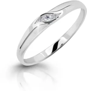 Cutie Diamonds Elegánsfehér arany gyűrű gyémántokkal DZ6815-2844-00-X-2 48 mm