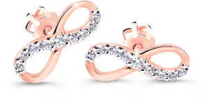 Cutie Diamonds Elegáns végtelen rózsaszín arany gyémánt fülbevaló - DZ60149-30-00-X-4