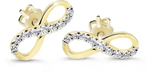 Cutie Diamonds Elegáns sárga arany végtelen gyémánt fülbevaló DZ60149-30-00-X-1