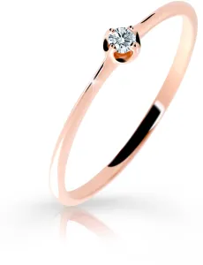Cutie Diamonds Gyengéd rózsaszín arany gyűrű gyémánttal DZ6729-2931-00-X-4 48 mm