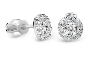 Cutie Diamonds Luxus bedugós fehér arany fülbevalók gyémántokkal DZ60167-30-00-X-2