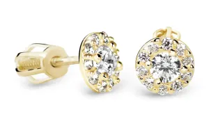 Cutie Diamonds Luxus bedugós sárga arany fülbevaló gyémánttal DZ60167-30-00-X-1