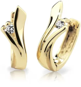 Cutie Diamonds Luxus bedugós sárga arany fülbevaló gyémánttal DZ6434-1795-80-00-X-1