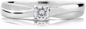 Cutie Diamonds Luxus fehérarany eljegyzési gyűrű gyémánttal DZ6817-1906-00-X-2 58 mm