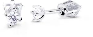 Cutie Diamonds Minimalist bedugós fehér arany fülbevalók gyémántokkal DZ8014-30-00-X-2