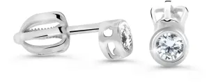 Cutie Diamonds Minimalista bedugós fehérarany fülbevalók gyémántokkal DZ62231-30-00-X-2
