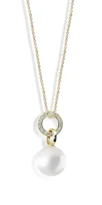 Cutie Jewellery Bájos gyöngy medál sárga aranyból cirkónium kövekkel Z6303-3123-40-X-1