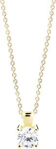 Cutie Jewellery Gyengéd sárga arany medál színtiszta cirkóniummal Z8010-40-10-X-1
