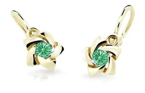 Cutie Jewellery Gyermek fülbevaló C2201-10 zöld